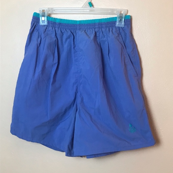 Purple and Teal Team USA Olympic Nylon Swim Trunks - Picture 1 of 5